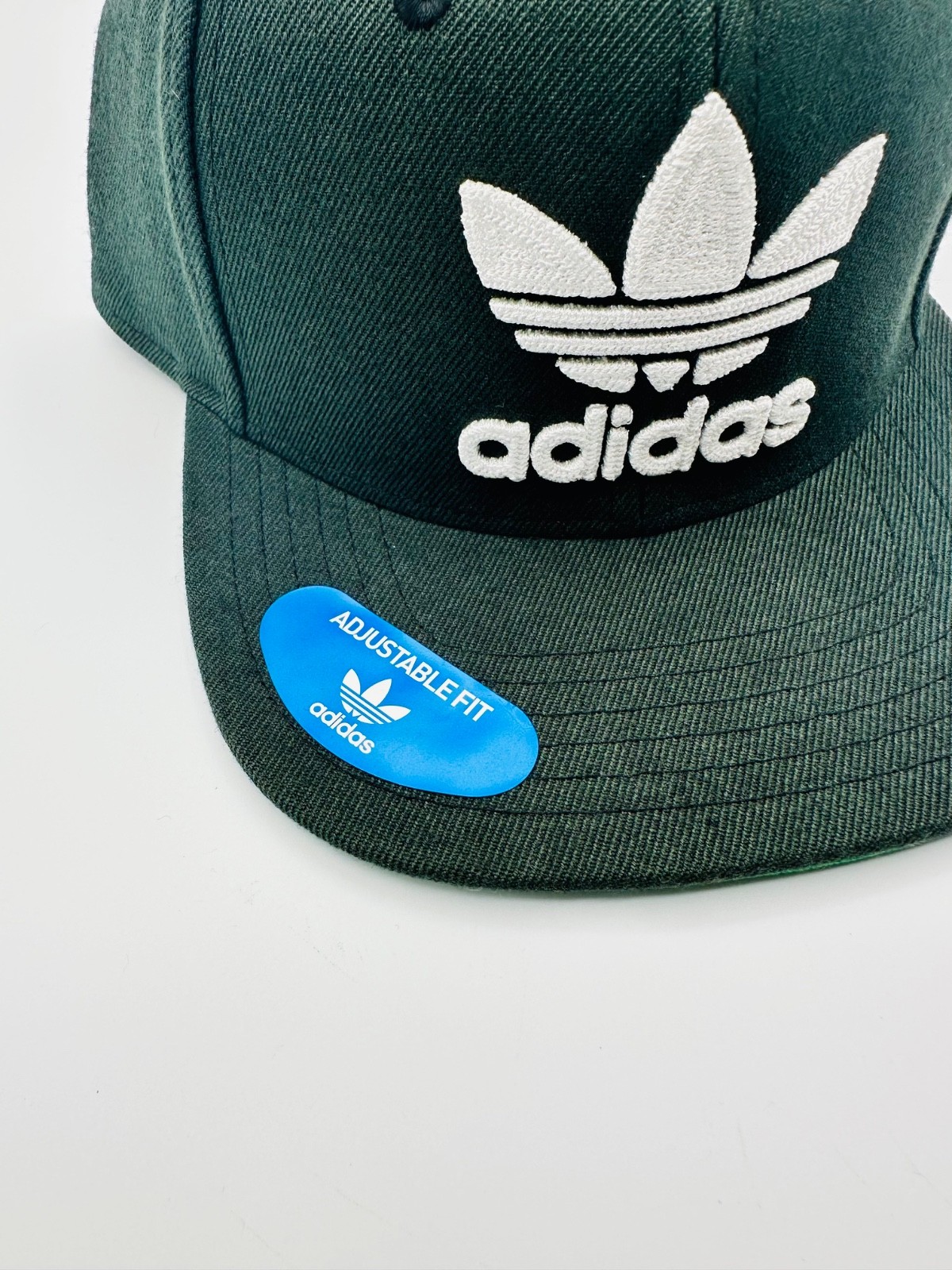 Adidas Originals Trefoil Chain Snapback Hat Black White Logo OSFA NWT