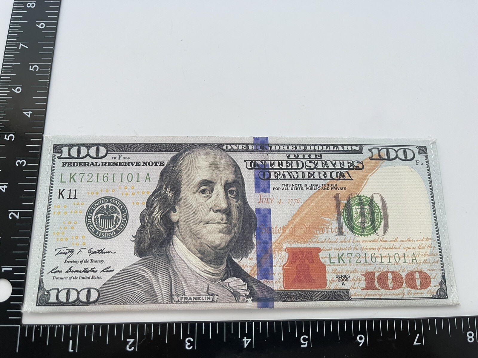100 Dollar Bill Benjamin Franklin Wallet bi fold Realistic funny Fun Wallet Toy