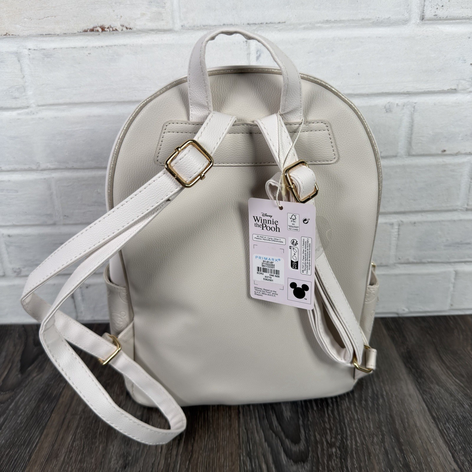 Primark Disney Winnie The Pooh and Friends Faux Leather Backpack 13″ Exclusive