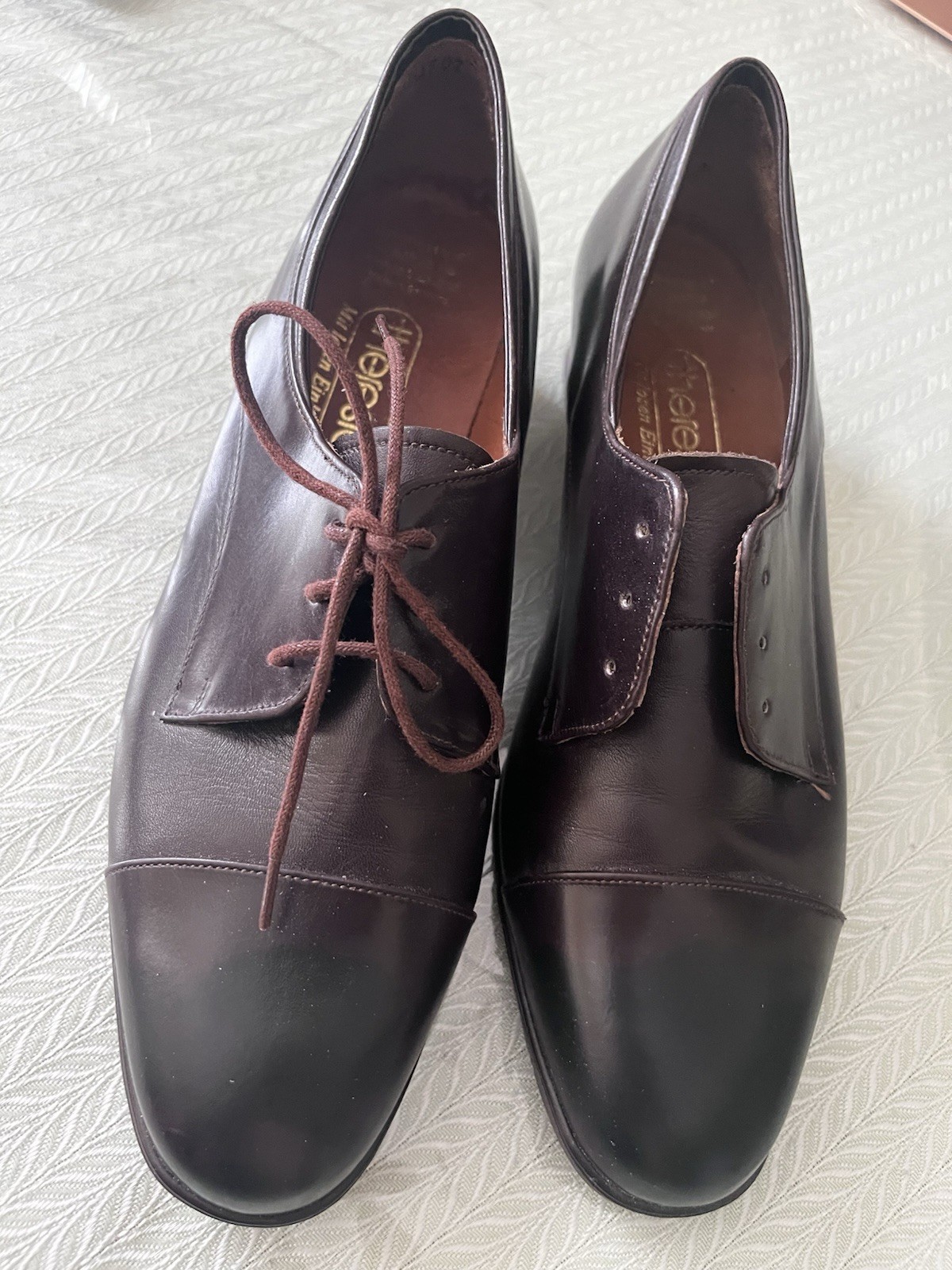 New Leather Dark Brown Made in Germany Theresia Women Shoes Sz 6.5