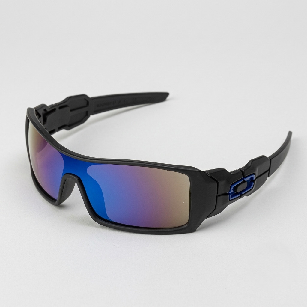 Oakley Men’s Oil Rig Sunglasses Black blue Design Polarized UV400