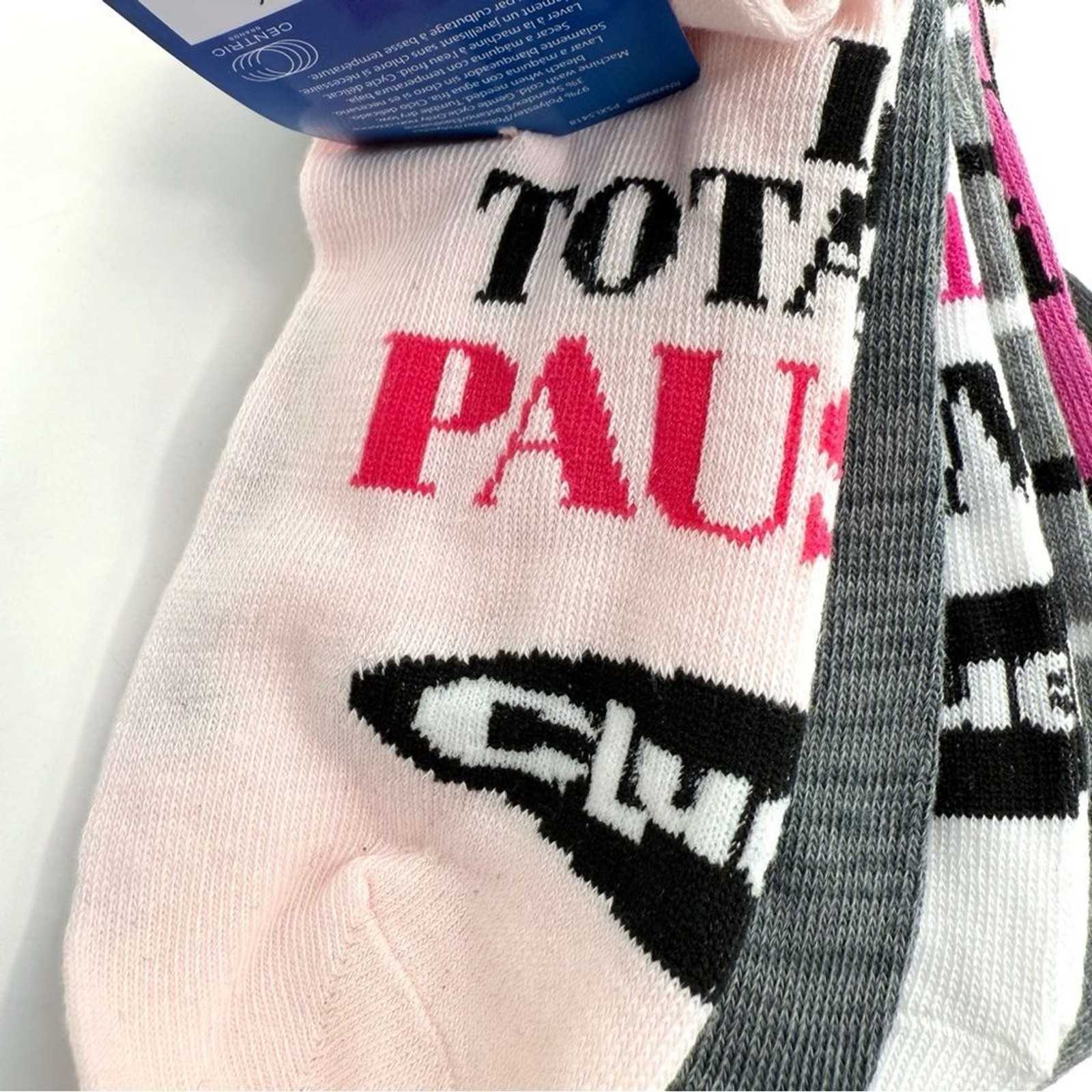 Clueless Movie Womens No Show Socks Pink Gray 90s As If Whatever Totally Cher