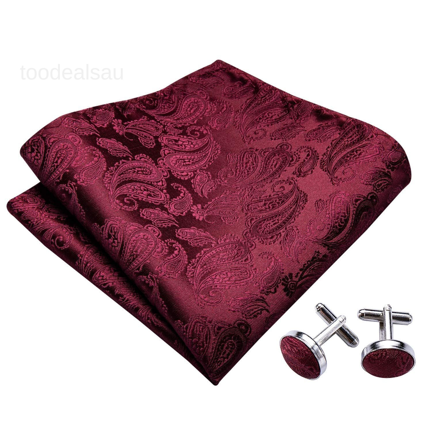 Bow Ties for Men Paisley Self Tie Bowtie One Size, Burgundy Wine