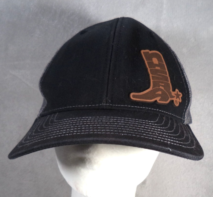 Richardson 112 NHSRA Adjustable Snapback Gray Black Trucker Mesh Cap Hat
