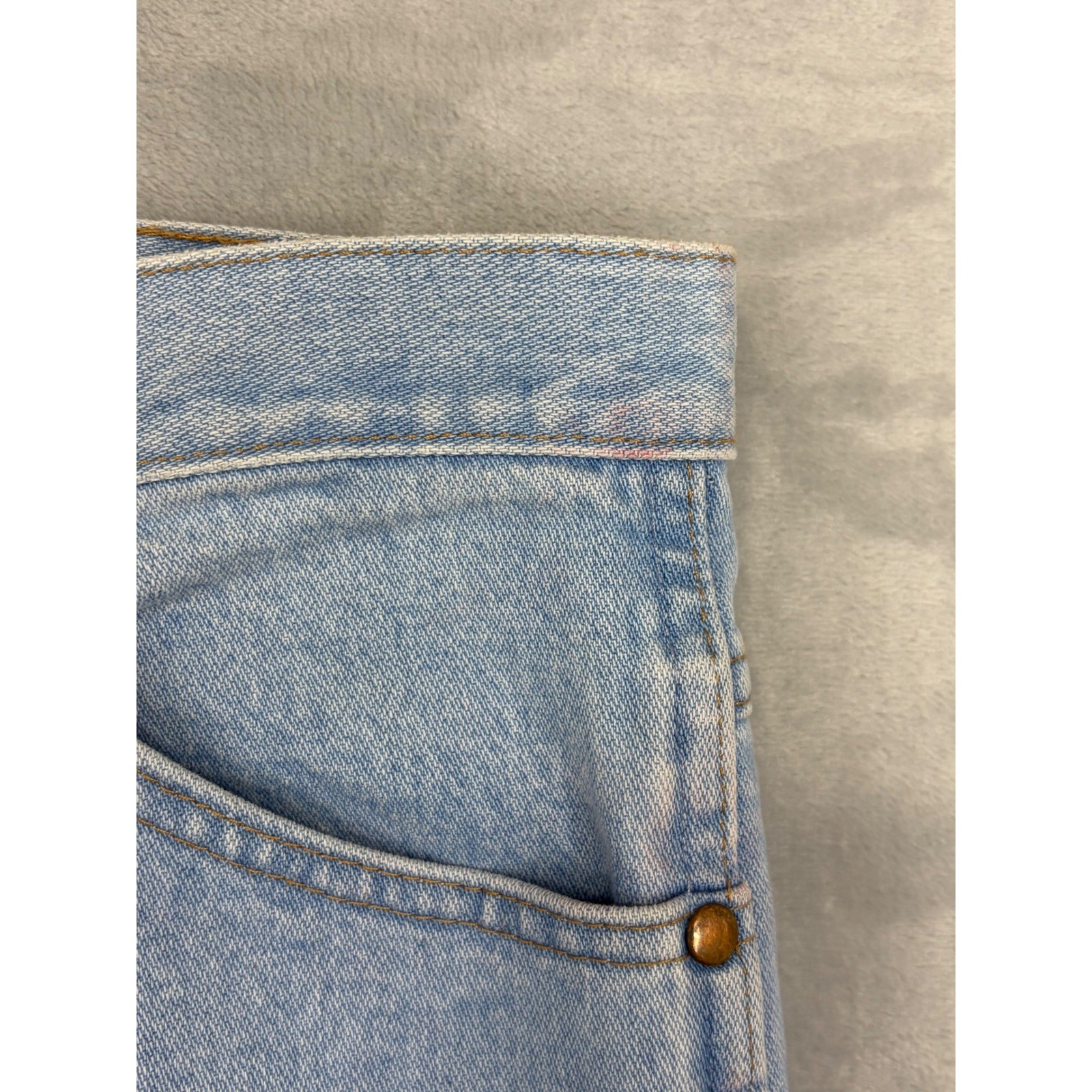 Wrangler Cowboy Cut 936GBH Slim Fit Jeans Mens 36×34 Light Wash Blue Denim
