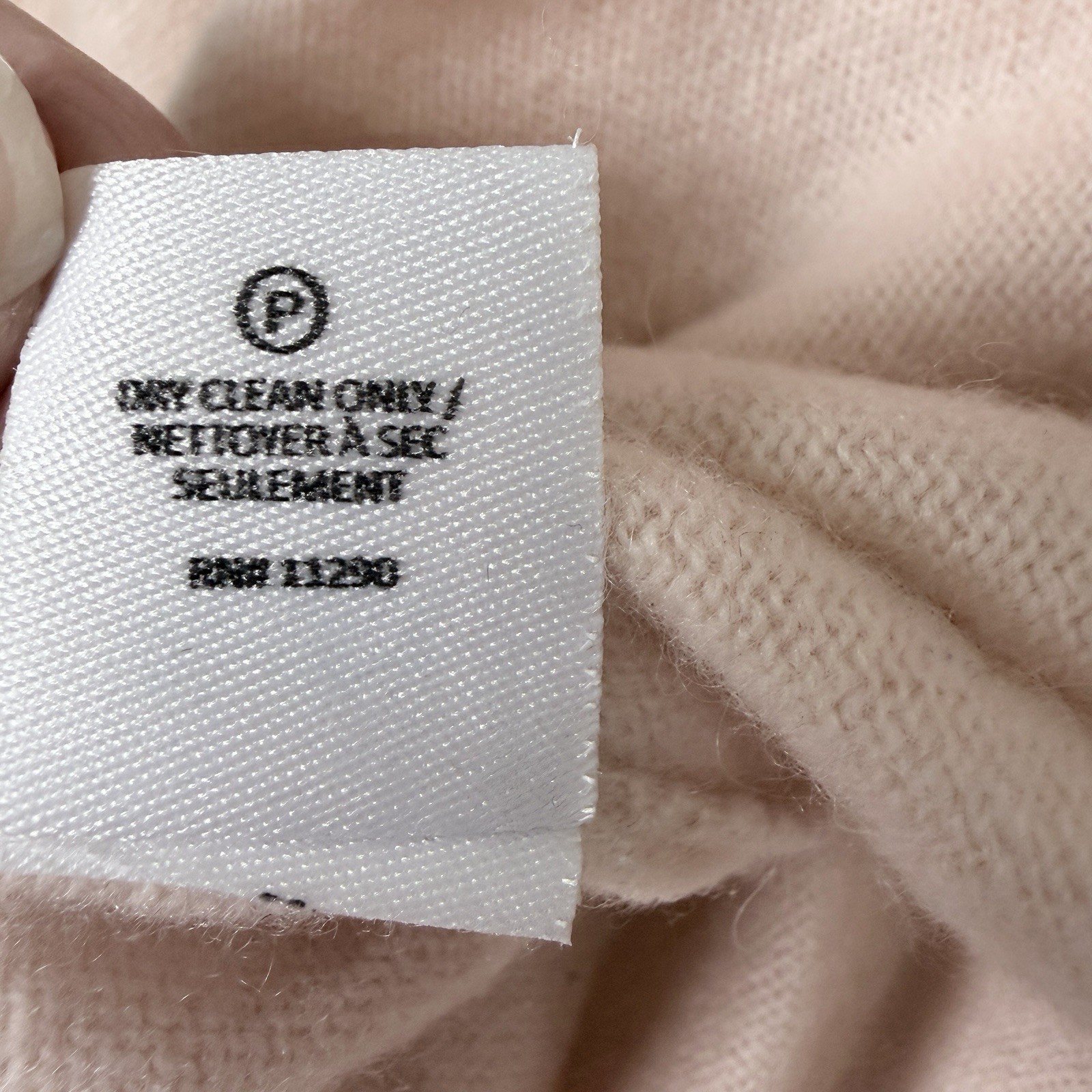 Derek Lam 10 Crosby 100% Cashmere Wrap Sweater Blush Pink Women Sz S Luxury
