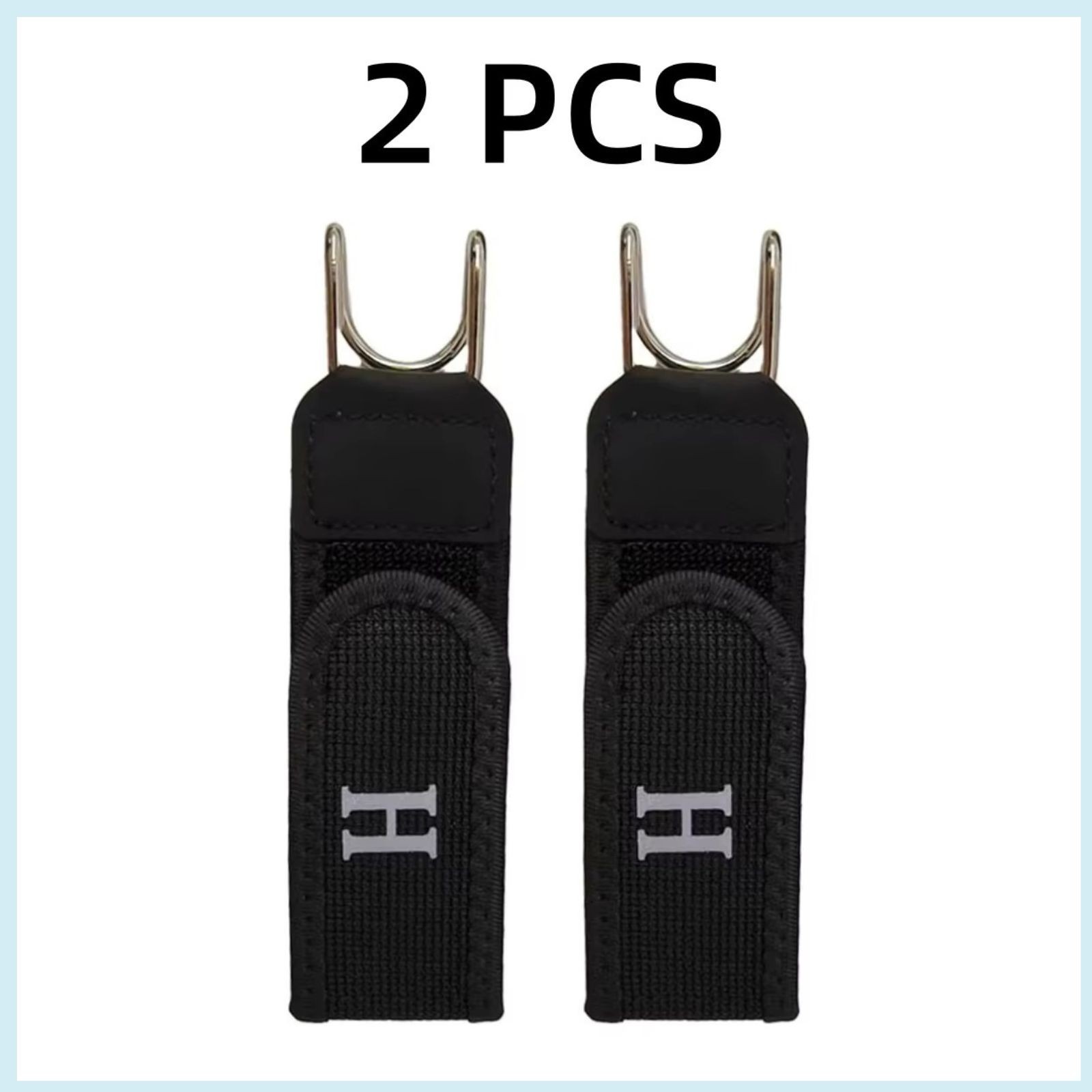 2 Pack No Buckle Elastic Belt Hook Adjustable Invisible Waist Strap Unisex