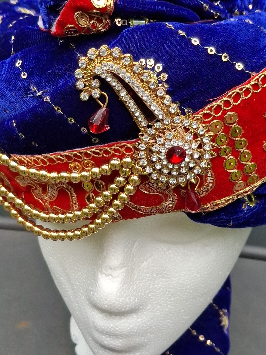 Indian Turban Dulha Safa Pagri Men Groom Wedding Maharajeh Baraati Bollywood Hat