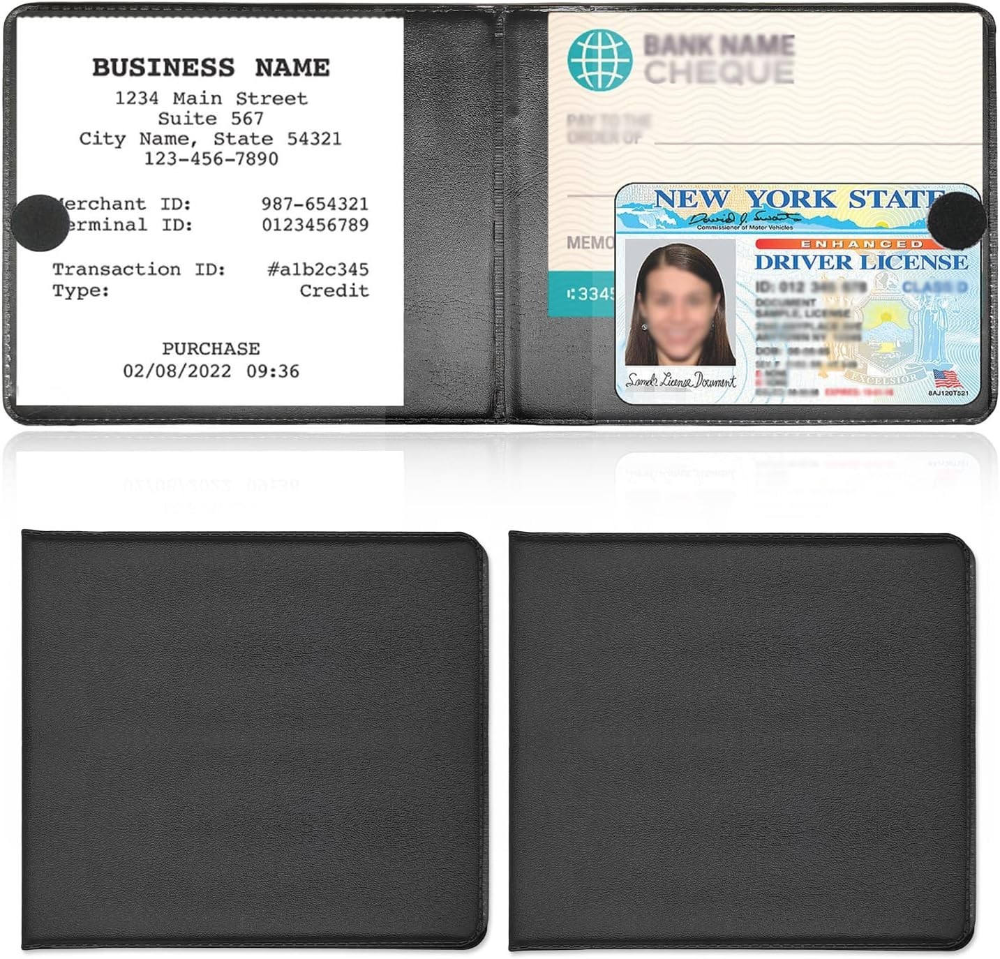 2PCS Car Registration and Insurance Holder, 10.55”×4.8” Essential Auto Card .
