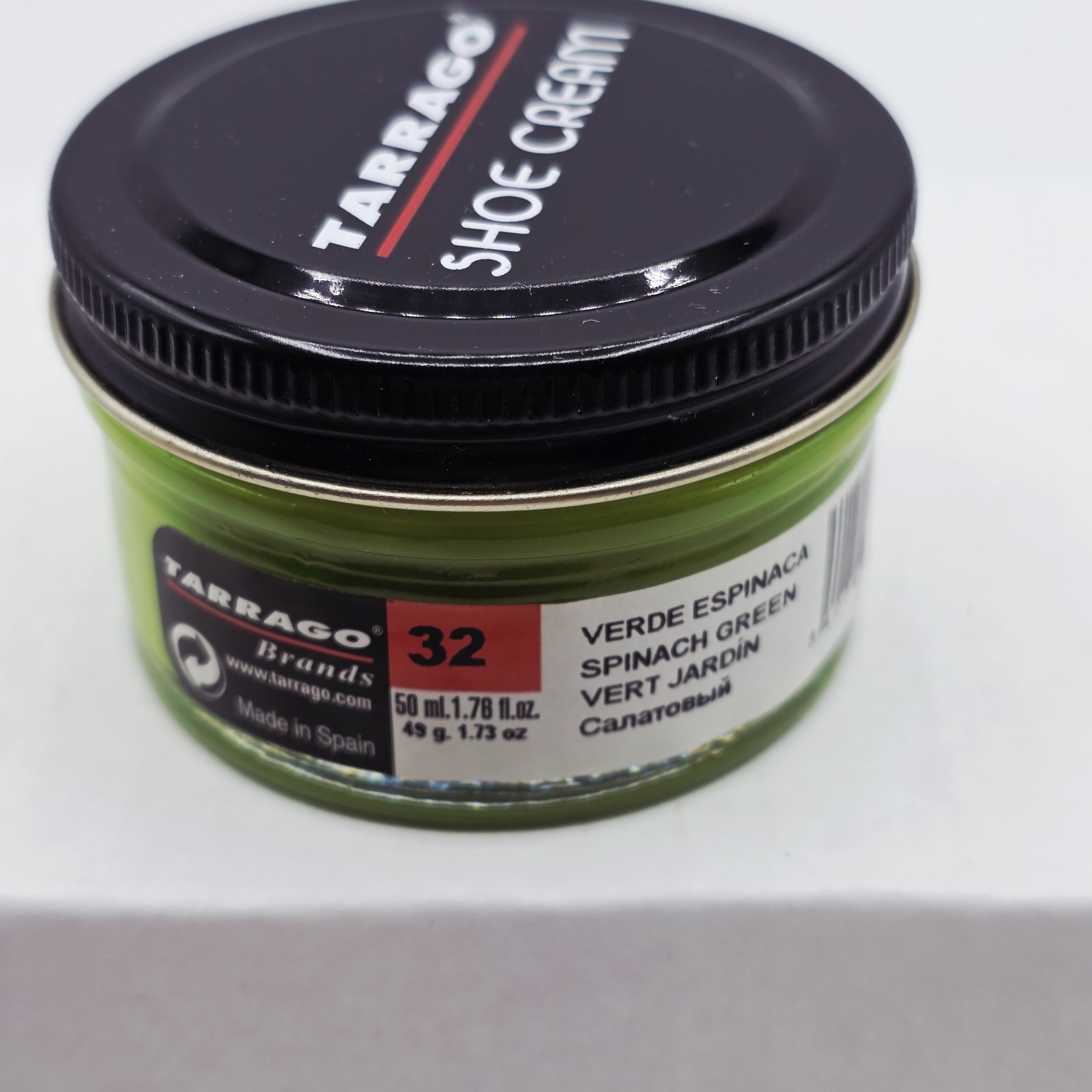 Tarrago Shoe Polish # 32 Spinach Green Cream Leather Protector 1.76 oz 50ml Boot