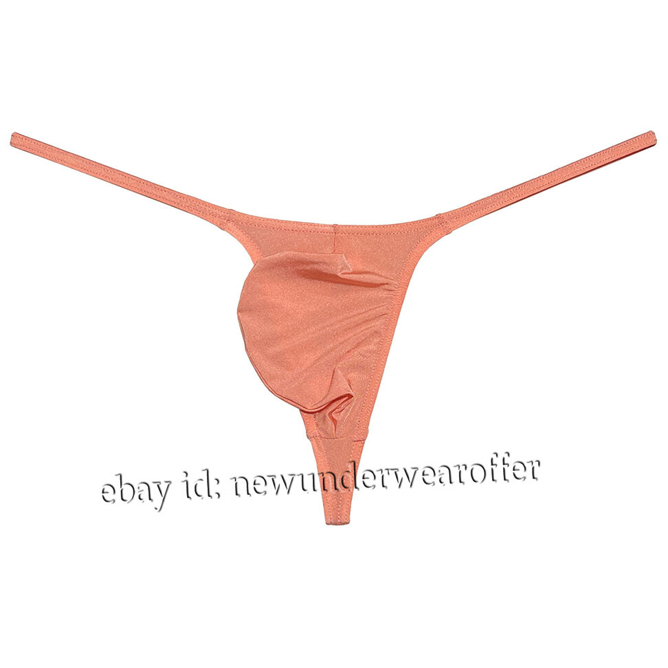 Men Ice Silk String Thong Grape Smugglers Contoured Pouch Underwear Narrow Waist