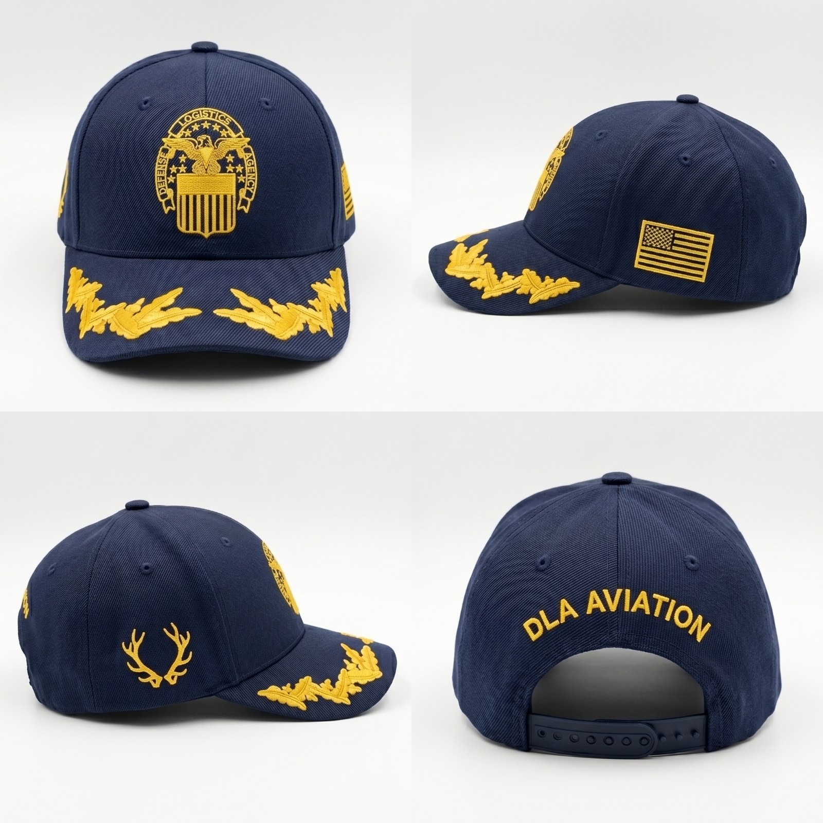 DLA Aviation The Corps Embroidered Military Logistics Veteran Navy Hat Cap