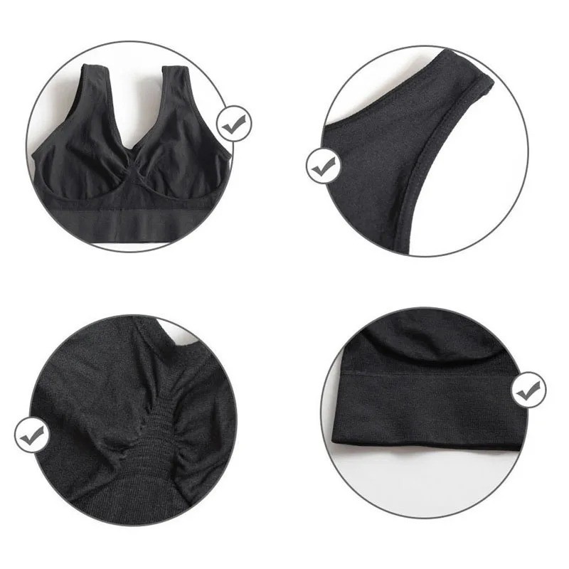 Seamless Comfort Bras Everyday Bra Non Padded Non Wired Stretch Plus Size