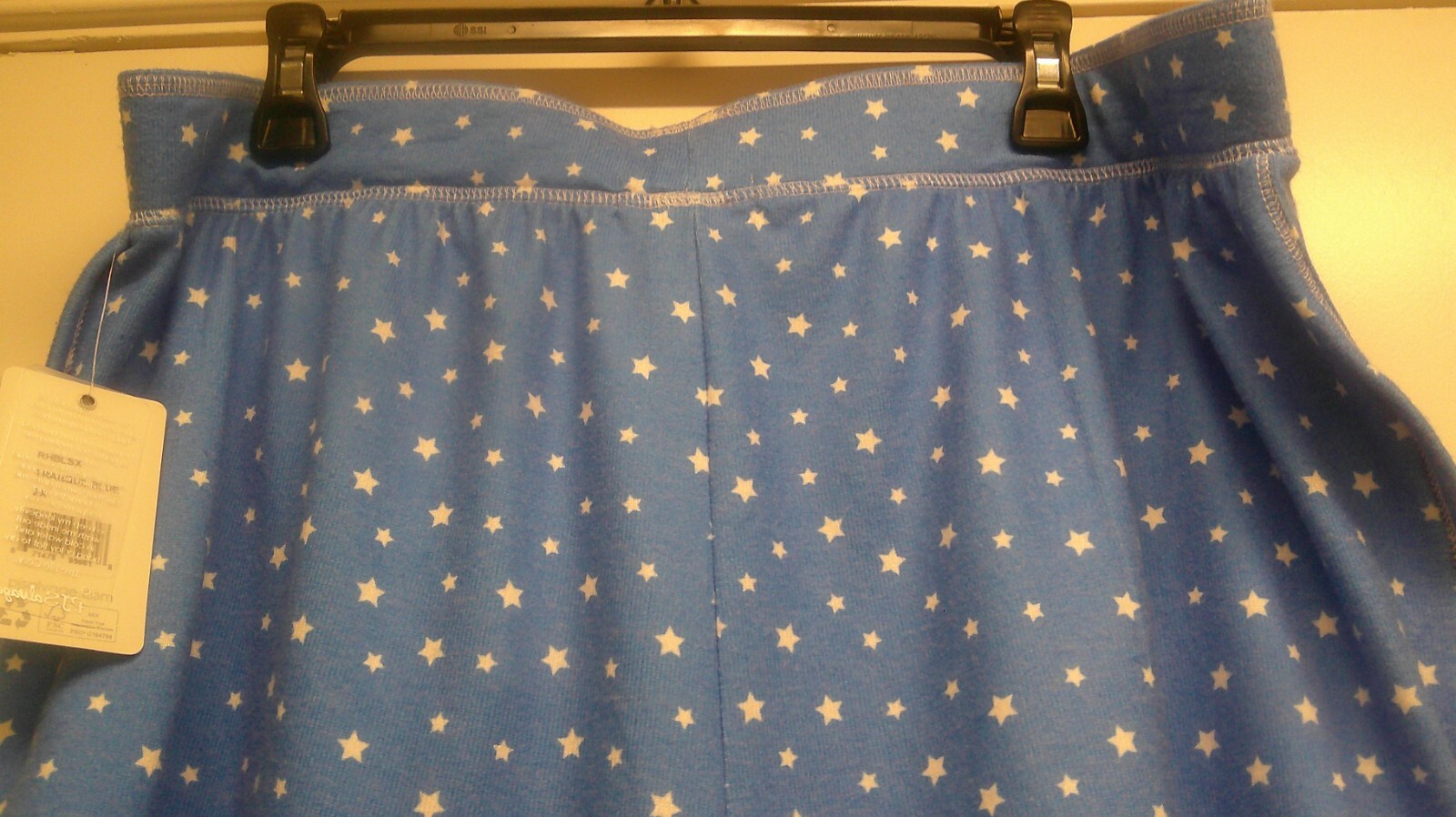 NWT PJ Salvage 2X Lounge,PJ’S Stars Shorts, Tranquil Blue, Tie Close W/ Elastic
