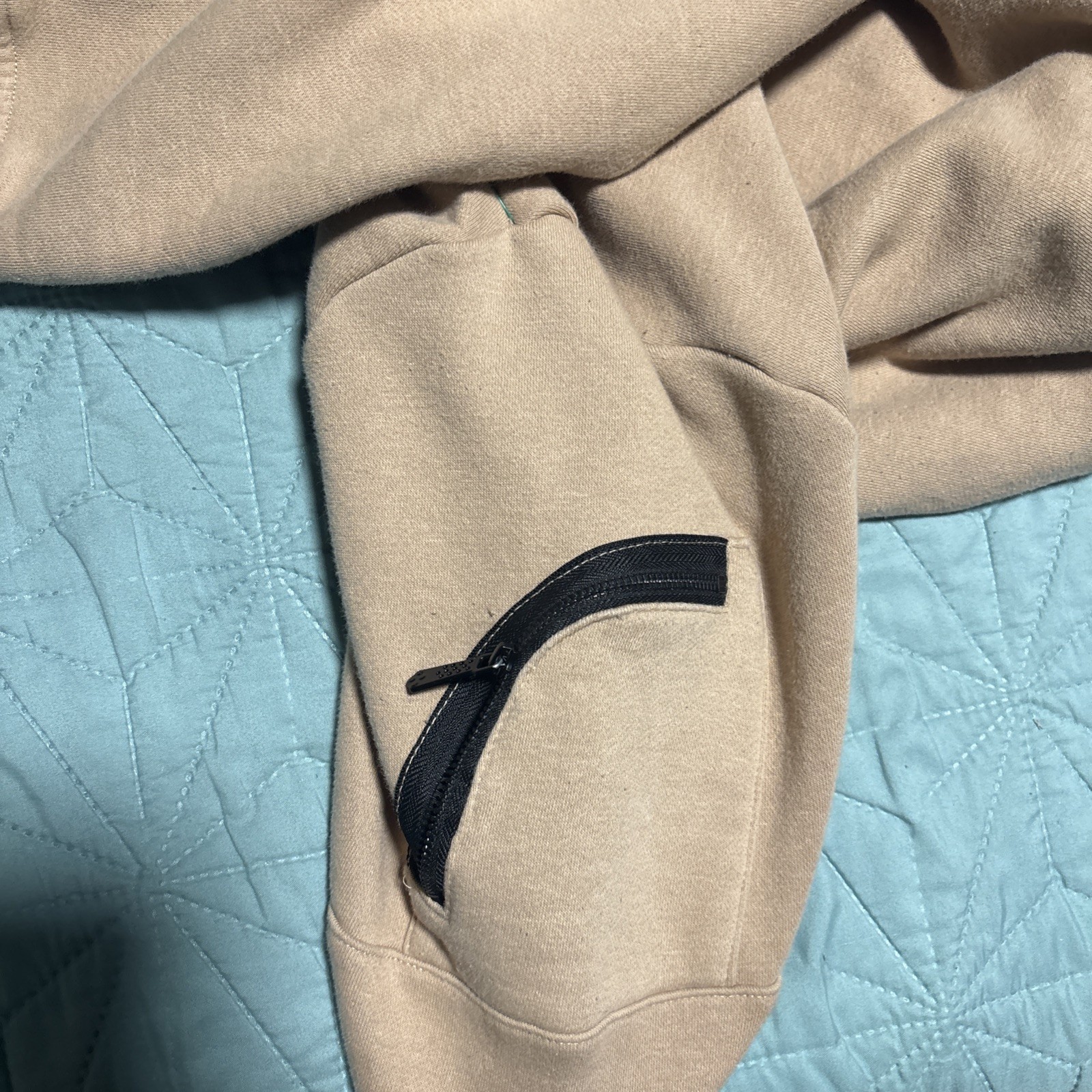 New TAPOUT Tan Men’s Full Zip Hoodie Size Medium