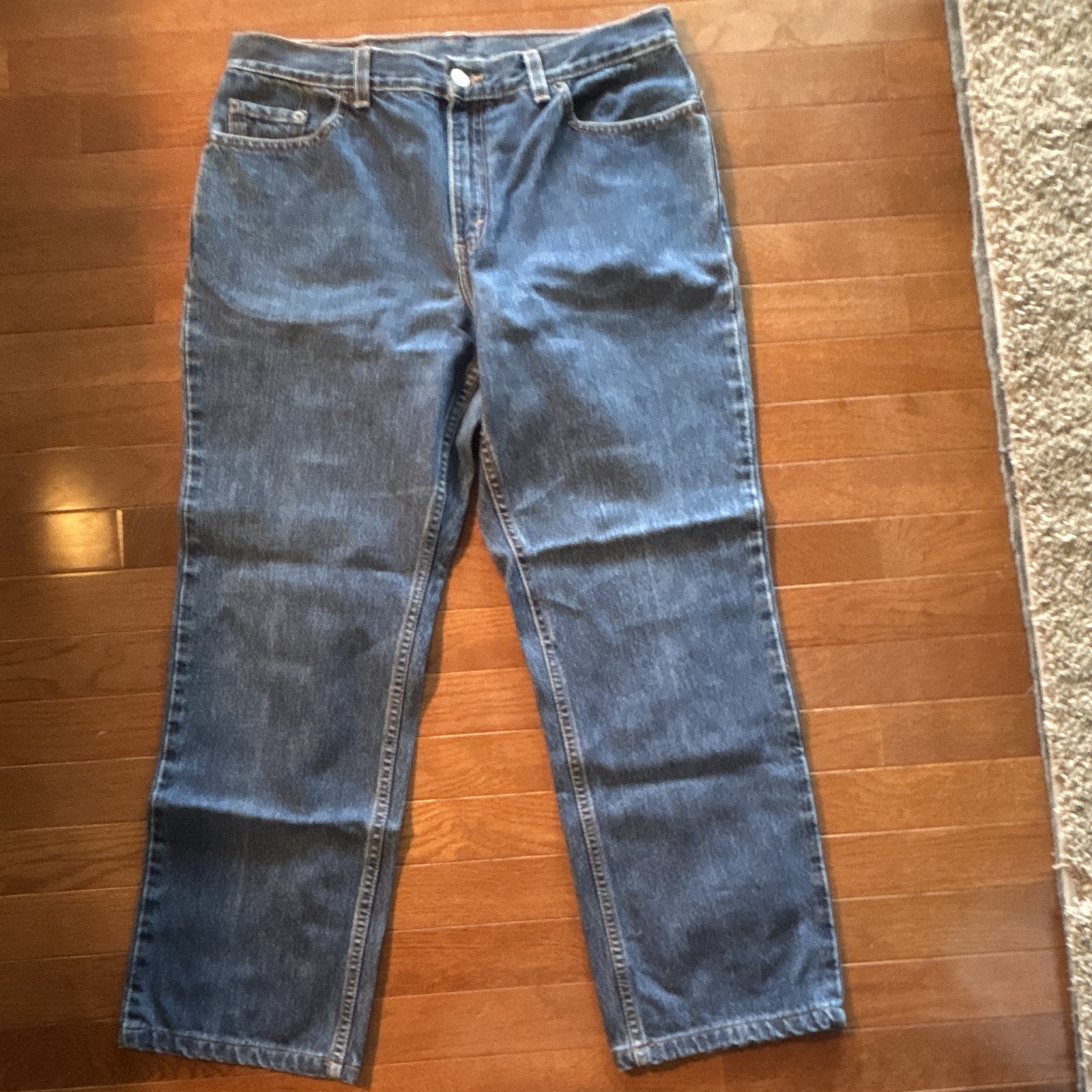 Levi’s VTG USA Women’s High Rise Straight Leg Medium Wash Size 14 MIS M 32×27