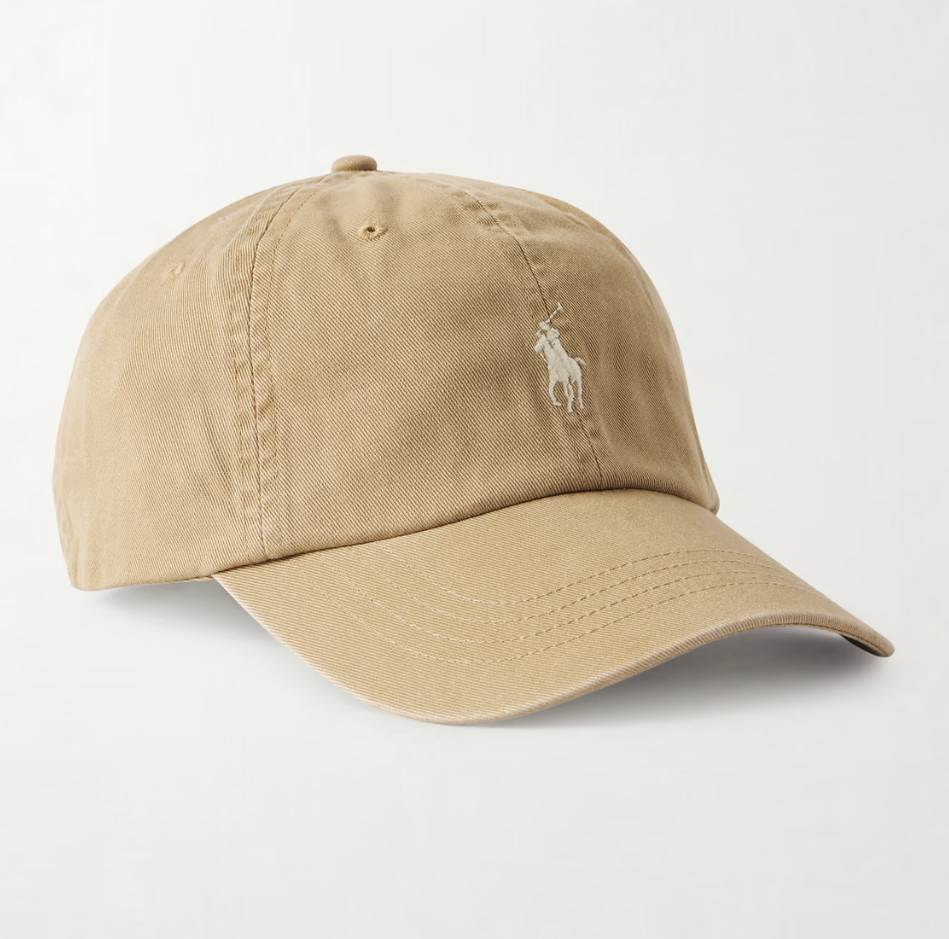 Polo Ralph Lauren Men’s One Size Cotton Chino Adjustable Ball Cap Beige White