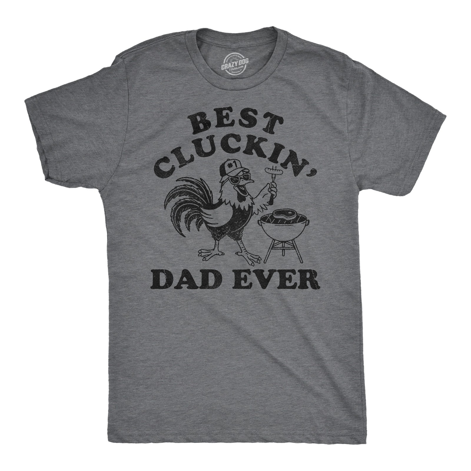 Mens Funny T Shirts Best Cluckin Dad Ever Sarcastic Fathers Day Graphic Novelty