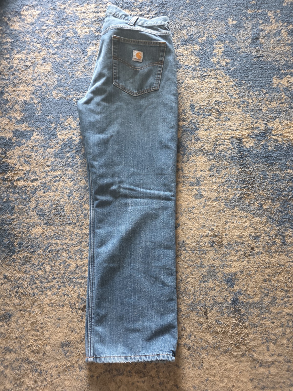 Carhartt Men’s Relaxed Fit 38×30 Denim Work Jeans 101483-968 Mens