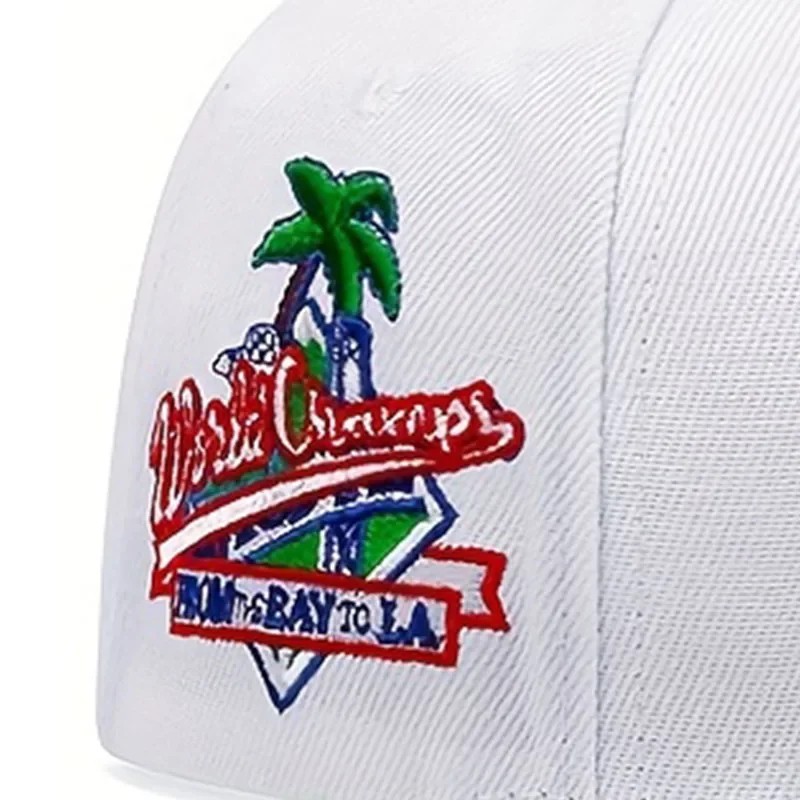 LA Flat Brim Snapback Embroidered Hip-Hop Streetwear Los Angeles Baseball Cap