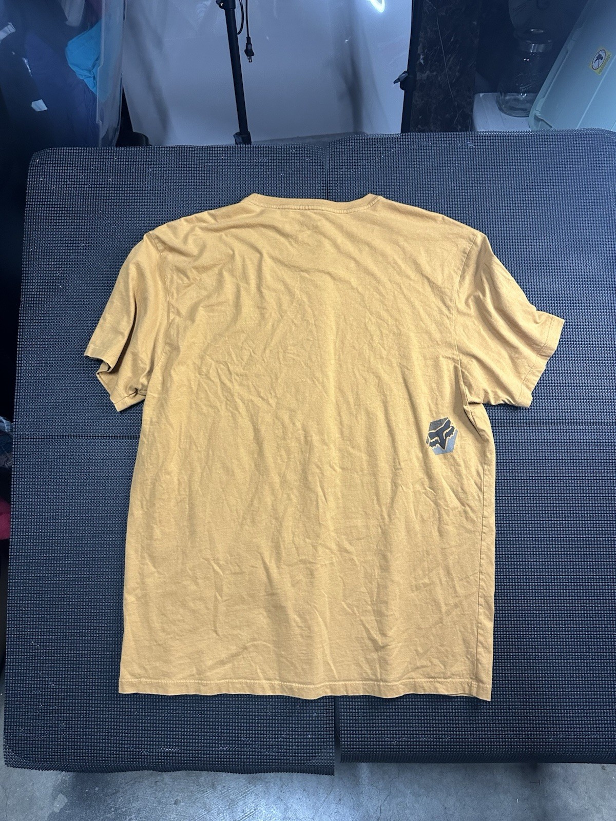 Fox Racing Graphic T Shirt XXL Tan Distressed Logo Moto MX Off Road Cotton Tee