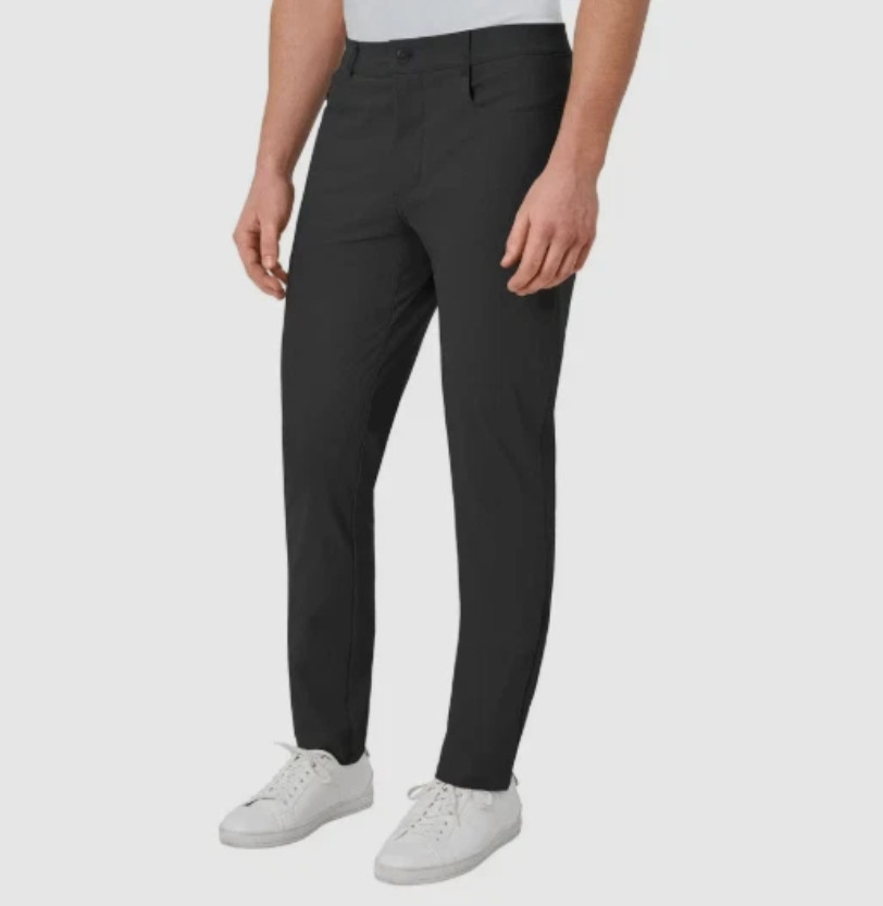 Modern Ambition Men’s 5-Pocket Pant Moisture Wicking Fabric Black Size 40×30