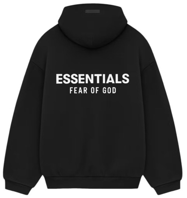 Fear of God Essentials Fleece Hoodie 2024 Black Authentic New Size SMALL