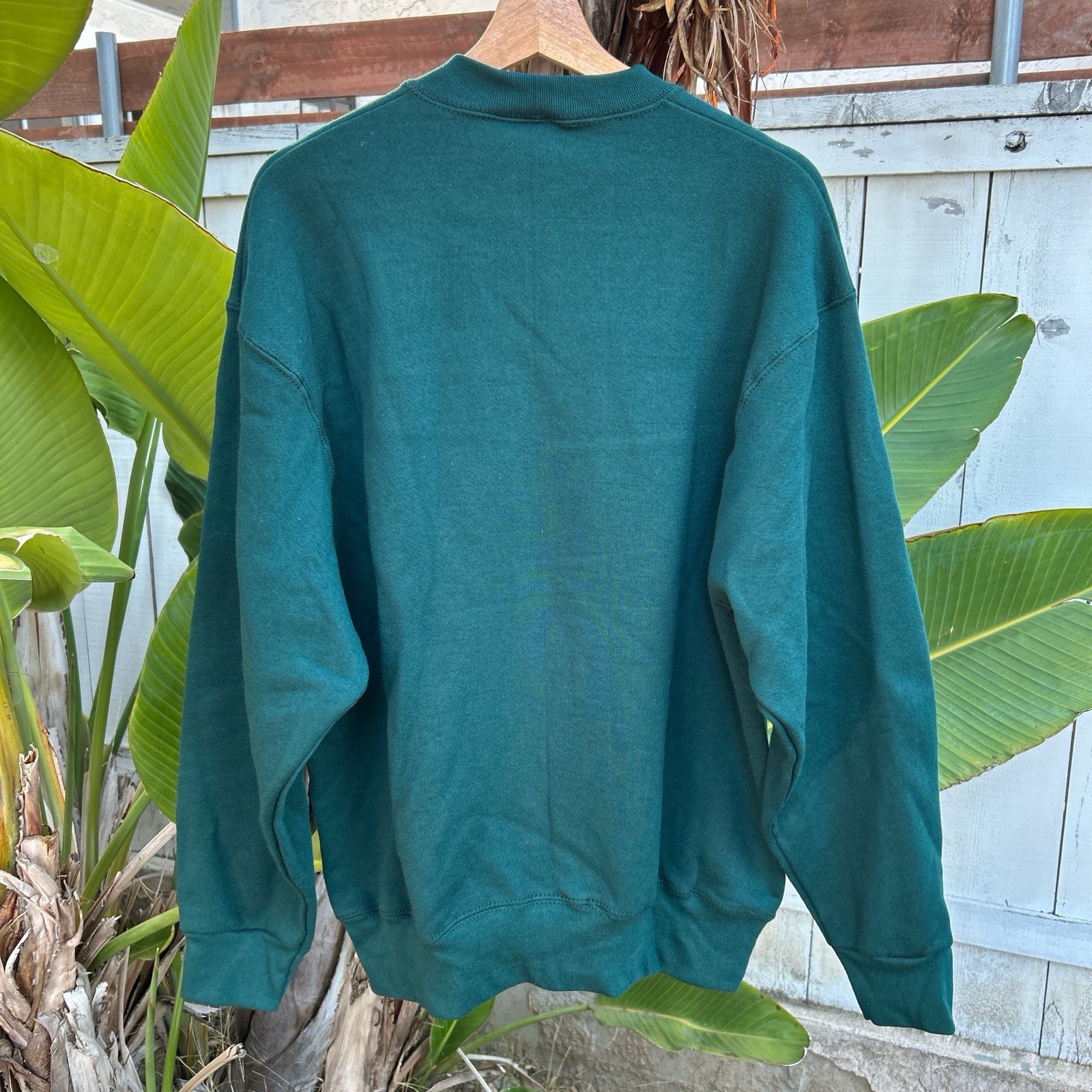Vintage 1990s Pro Spirit Blank Crewneck USA Made Green Size L
