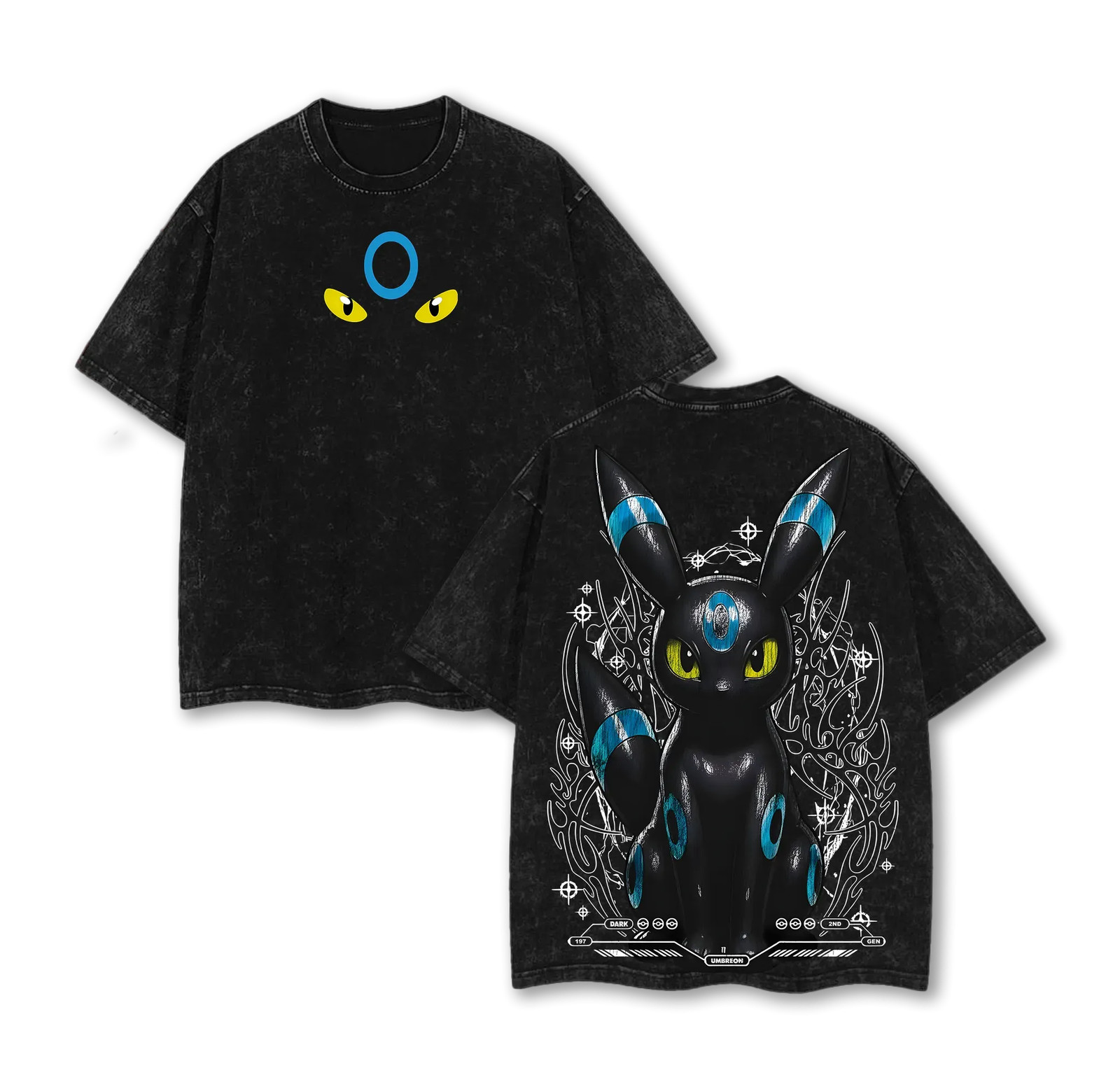 Umbreon Dark Type Eeveelution Anime T-Shirt Manga Streetwear Tee