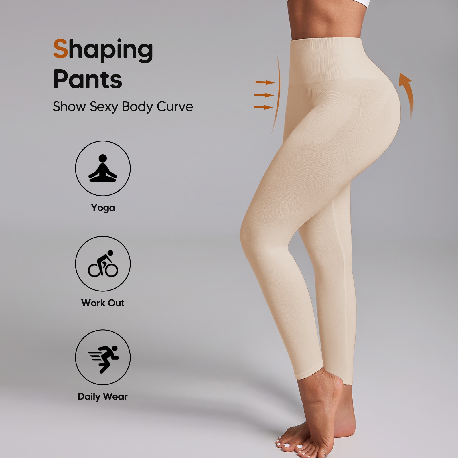 Women Slimming Anti Cellulite Compression Leggings Leg Shaper High Waist Pants