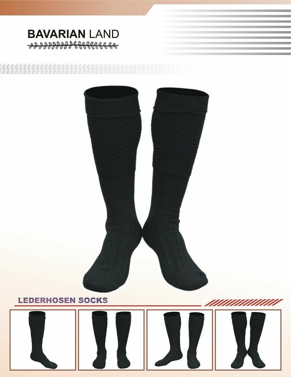 Men New Scottish Irish Highland Long Kilt Hose Socks Green White Black All sizes