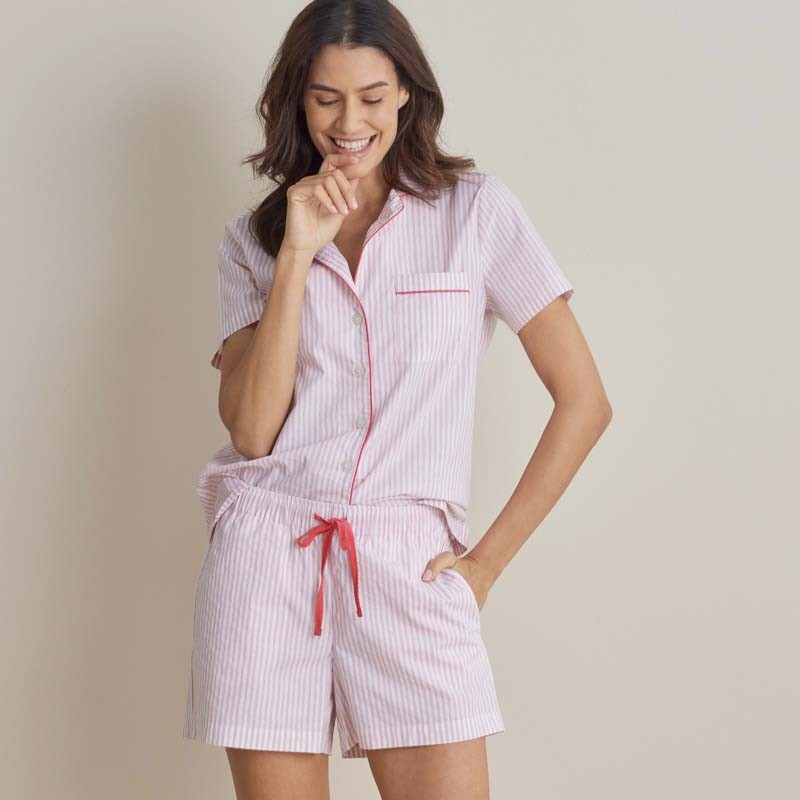Printed Poplin Women’s Shorts Set