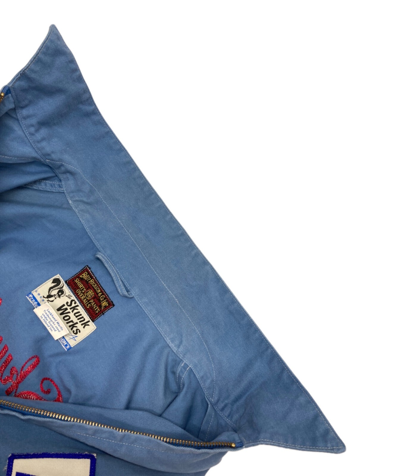 BUZZ RICKSON’S Skunk Works LOCKHEED COTTON DRIZZLER JACKET Size L Blue