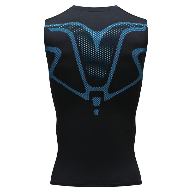 Men Compression Shirt Version Ionic Shaping Sleeveless Vest Sport Tank Top S-2XL
