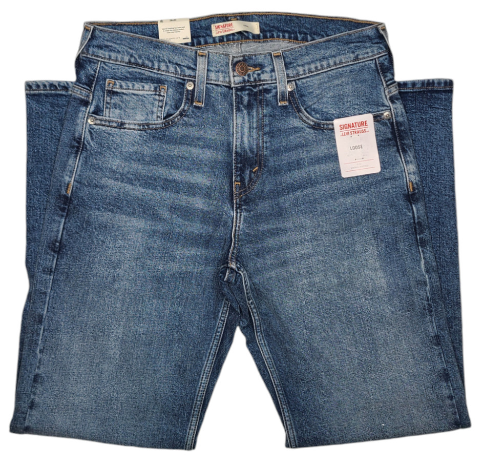 Signature By Levi Strauss & Co. #11652 NEW Men’s Flex Stretch Loose Jeans