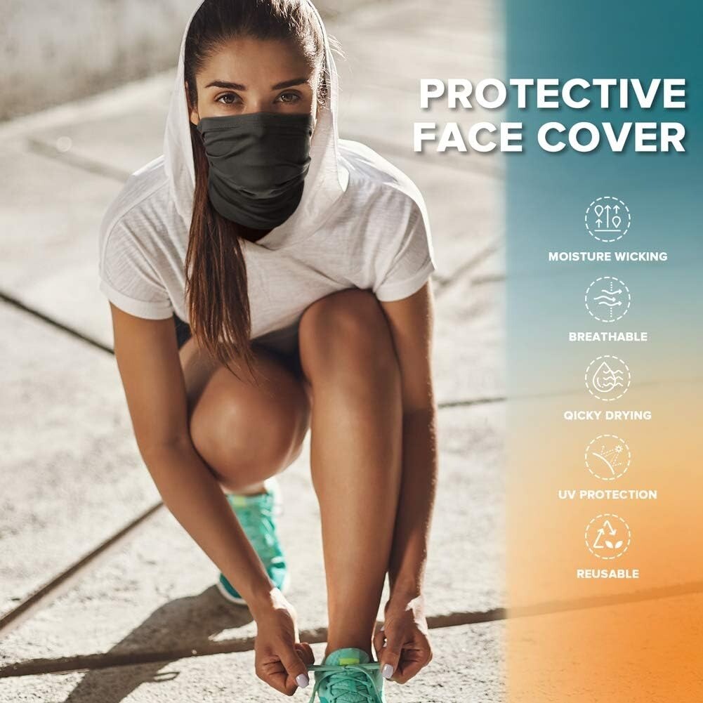 Cooling Neck Gaiter Face Cover Ice Silk Scarf UV Protection Mask for Men Women