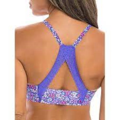 No Boundaries Juniors Lace Racerback Bralette Metallic Blue XS,S,M,L,XL,2XL,3XL