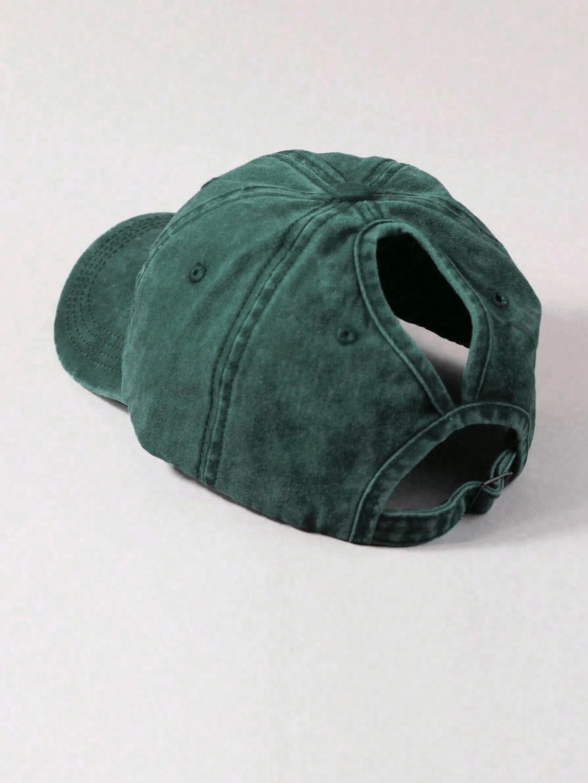Distressed Baseball Cap Ponytail Unstructured Dad Hat Washed Y2K Anti-UV