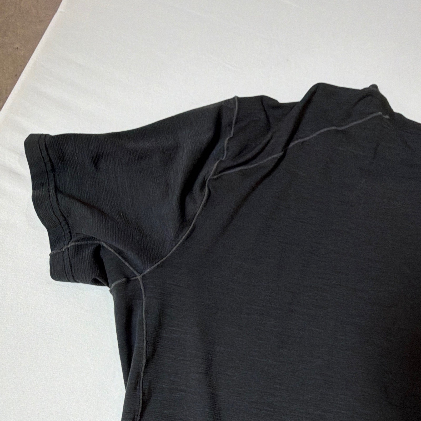 Kuhl Black Men’s Stretch Merino Blend Crew Neck Short Sleeve T-Shirt Size S