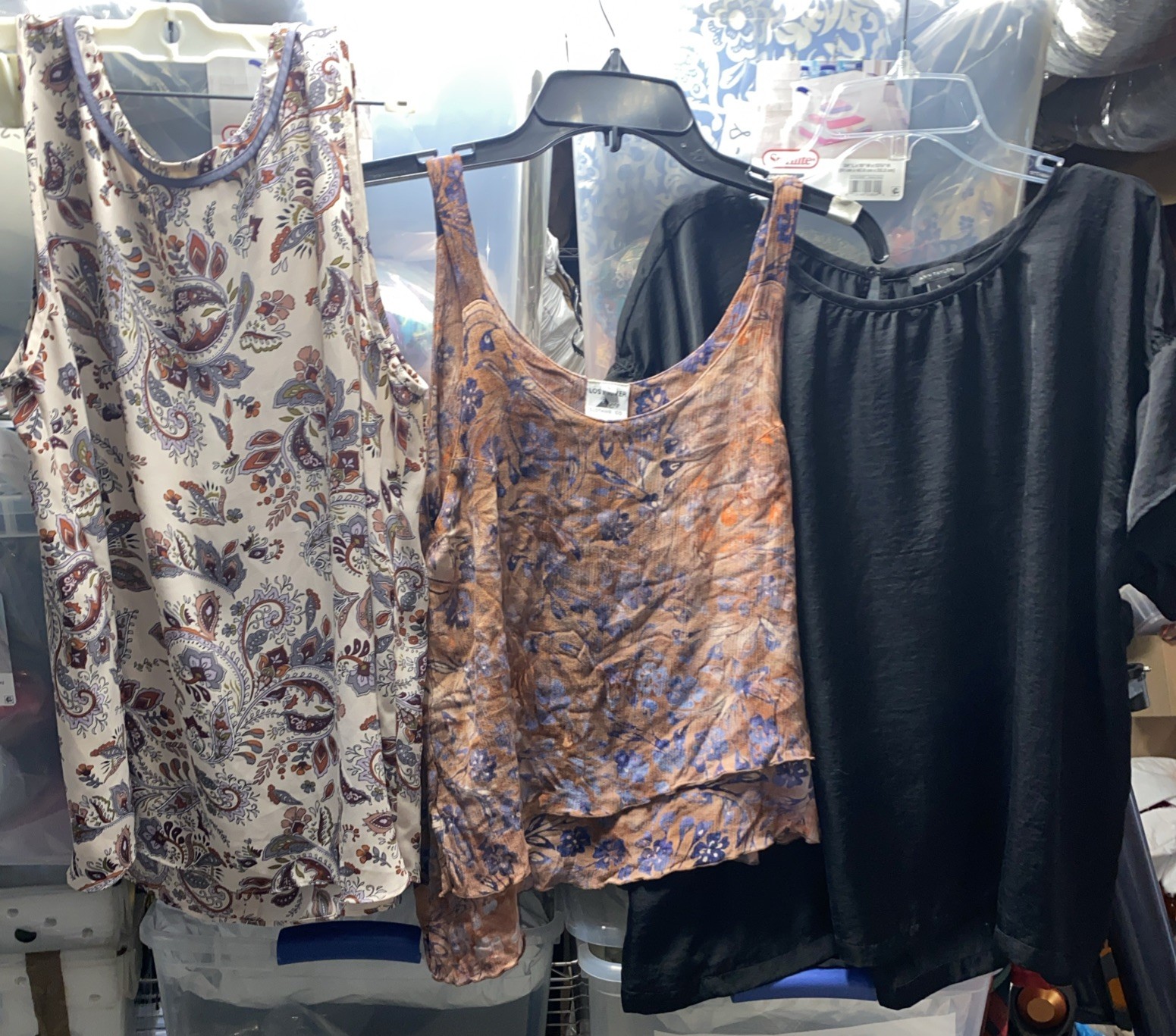 Lot Of 3 Women’s Size Large Blouse’s Tops Multiple Manufacturers