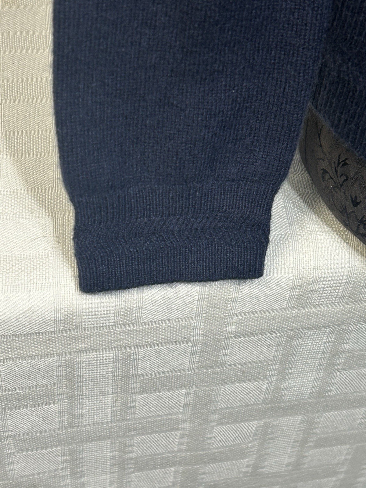 Boden Eva Blue 100% Cashmere Crew Neck Button Cardigan Sweater XS X-SMALL Women