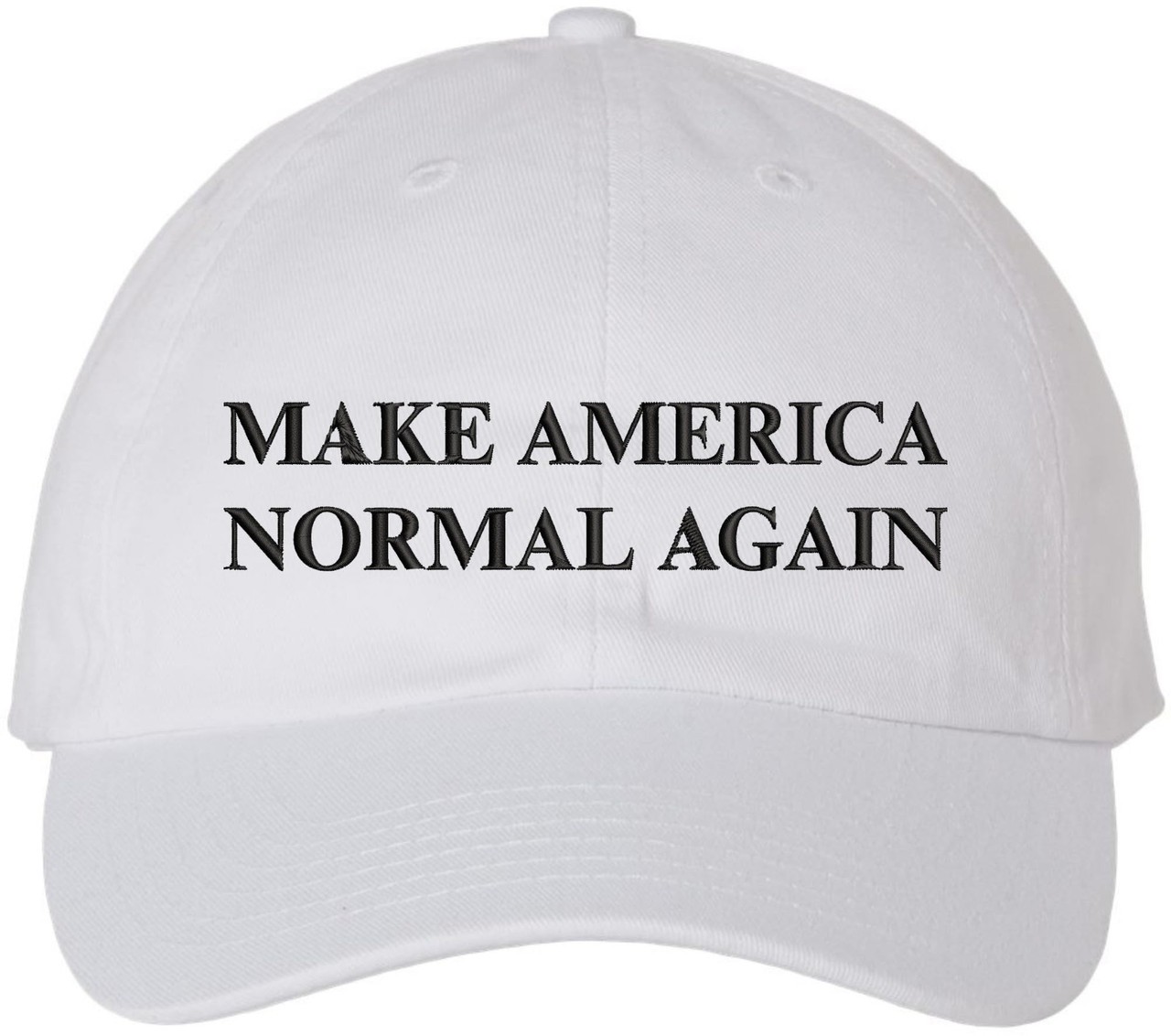 Make America Normal Again Embroidered Dad Hat | Funny Political Baseball Cap