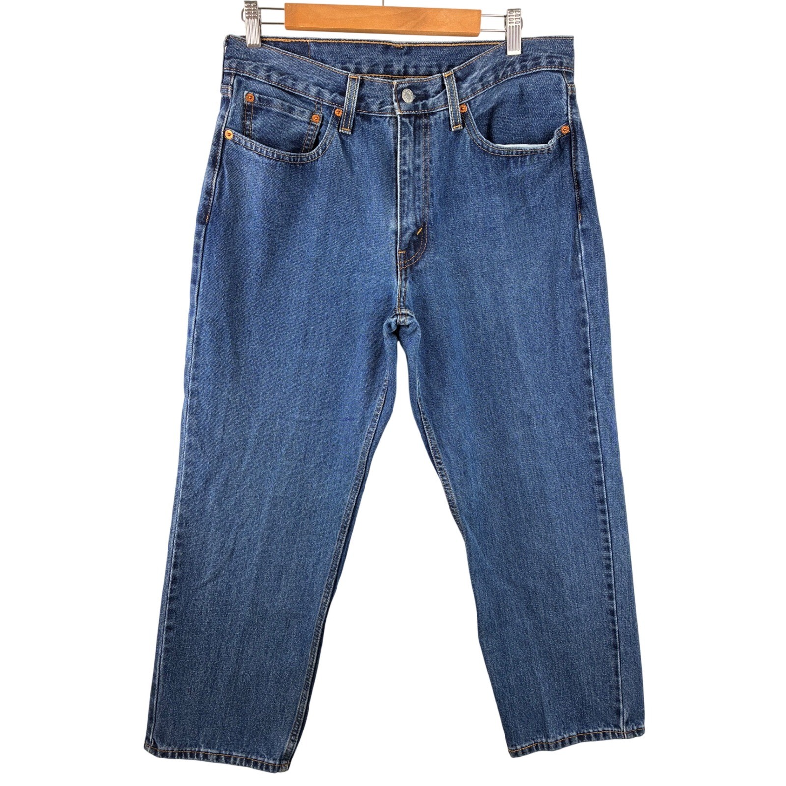 Levi’s 550 Relaxed Fit Tapered Jeans Men’s 35×27.5 Medium Wash 100% Cotton