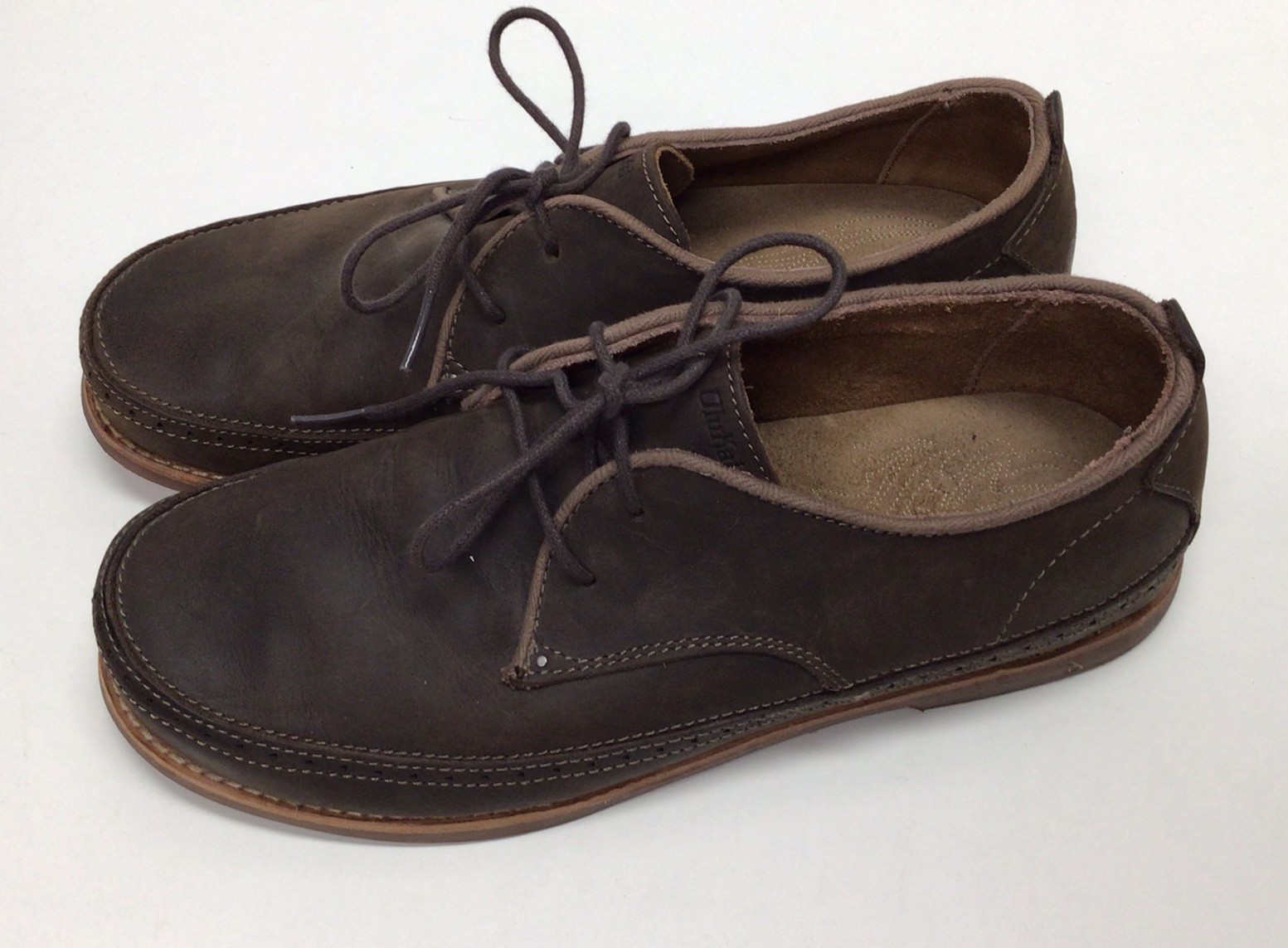 OluKai Honolulu Lace Up Men’s Brown Leather Oxford Casual Shoes Size 9
