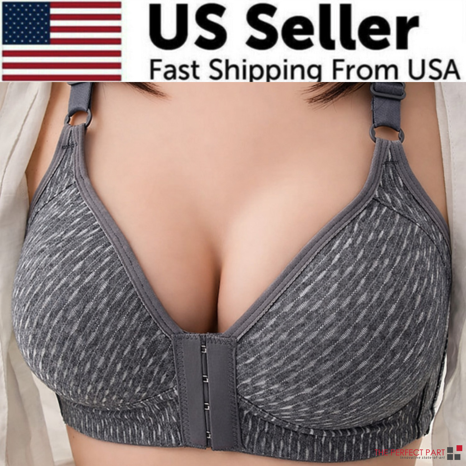 Push Up Bra Women Front Closure Wireless Lingerie Bras Vest Bralette Underwear