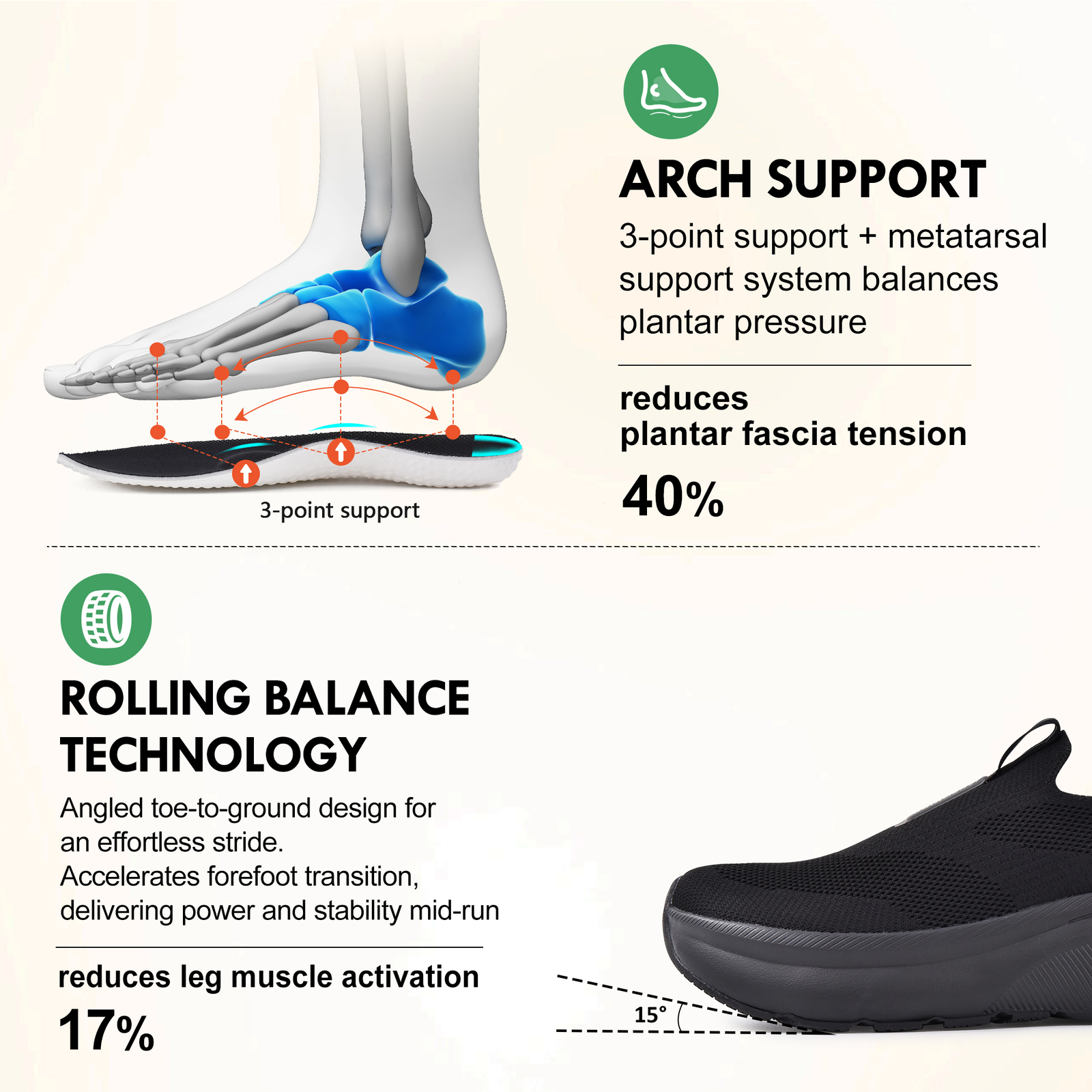 Mens Hands Free Slip On Walking Athletic Slip In Sneakers Shoes Lightweight