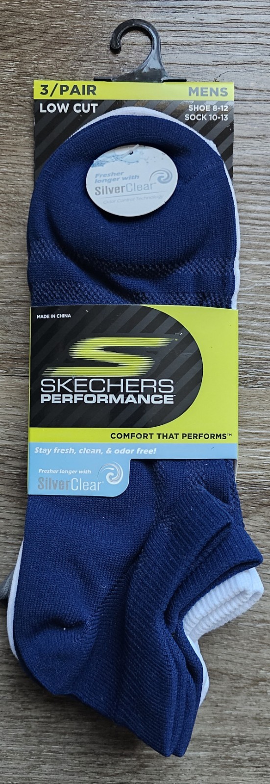 Skechers Performance Men’s 3 Pack Low Cut Socks.