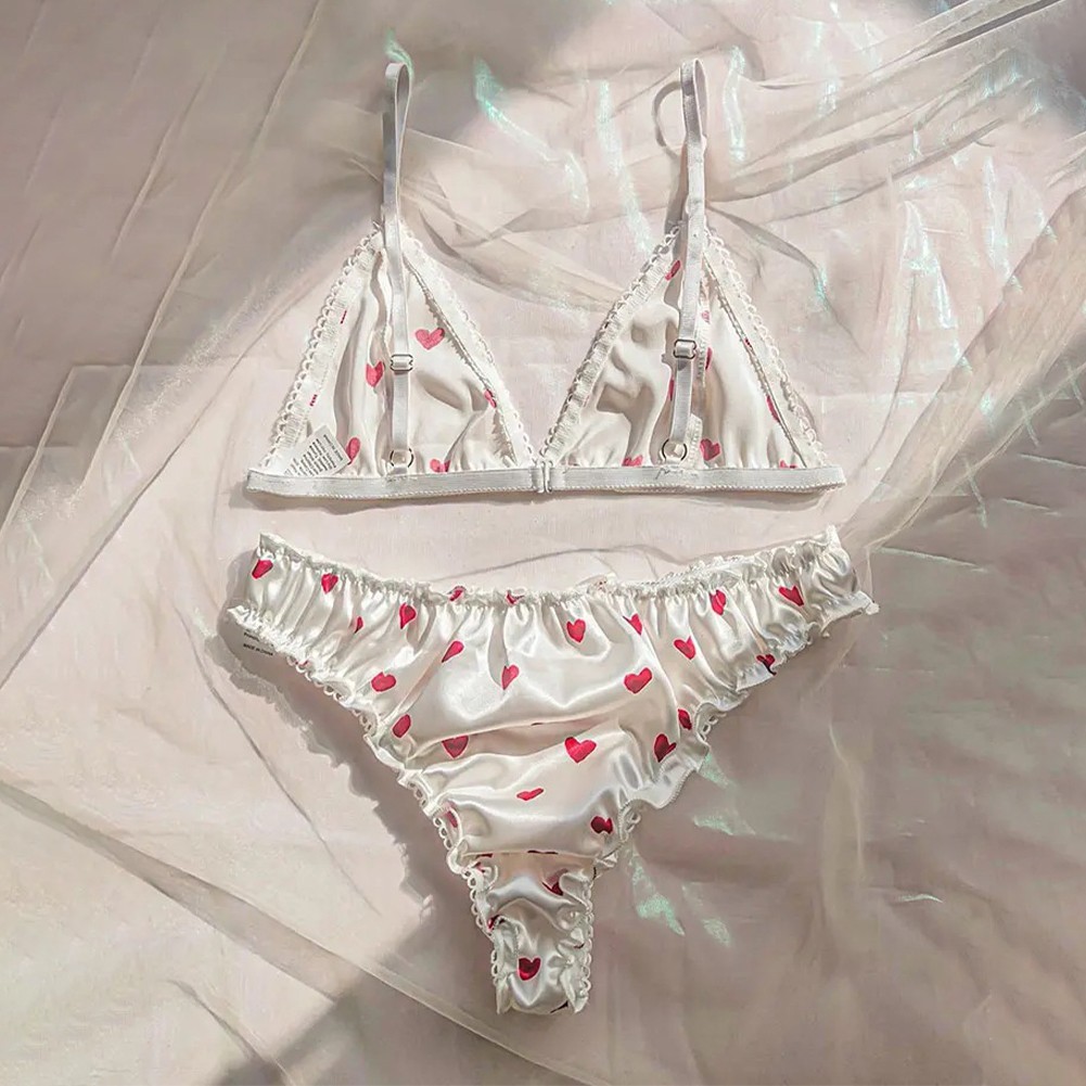 Bra Set Pajamas Cocktail Comfort Female Lingerie Pajamas Set Panties Set