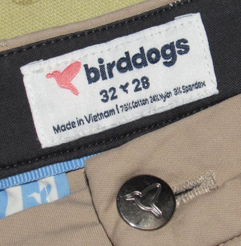 BIRDDOGS Khaki Performance Chino Pants 32 x 28