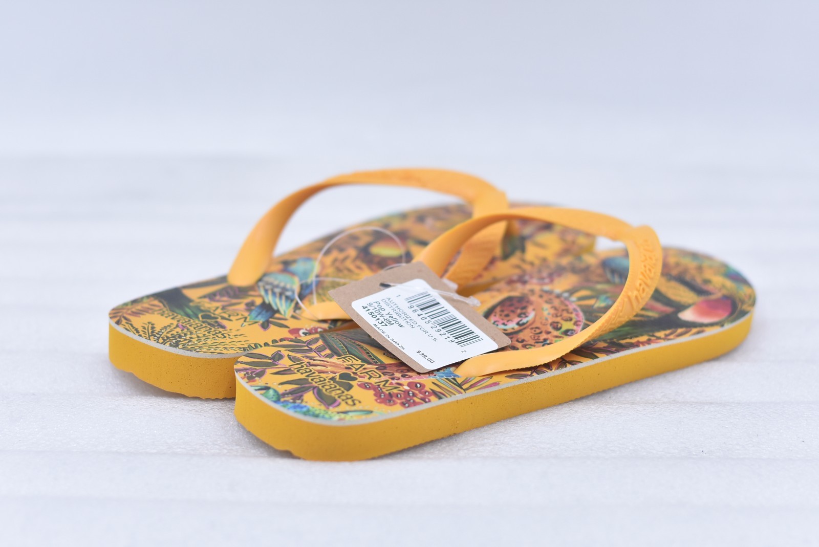 Womens Havaianas Dragon Slim Flip-Flop Sandals – Pop Yellow Size 9/10 (EU 41-42)